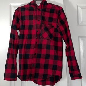 Hooded flannel
